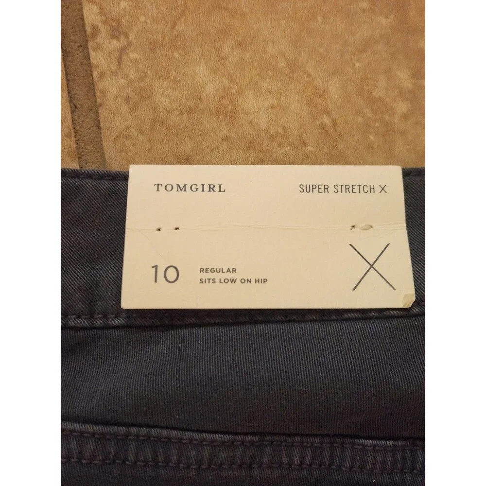 American Eagle Nwt Tomgirl Super Stretch X Size 10 Regular Pants - Picture 7 of 9